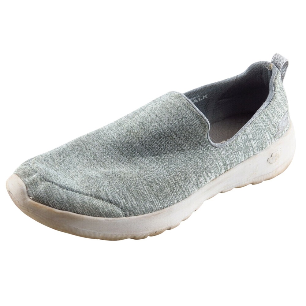 Skechers Goga Max Walking‎ Shoes Gray Fabric Women 7.5 Medium